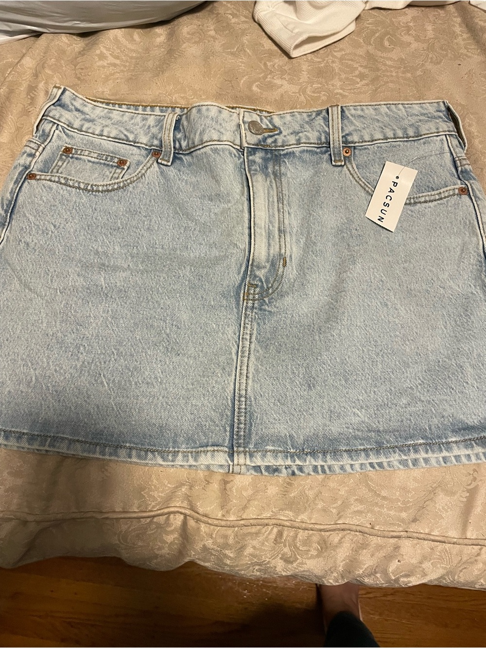 PacSun Light Blue Denim Mini Skirt Size 30